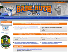 Tablet Screenshot of longwoodbaberuth.com